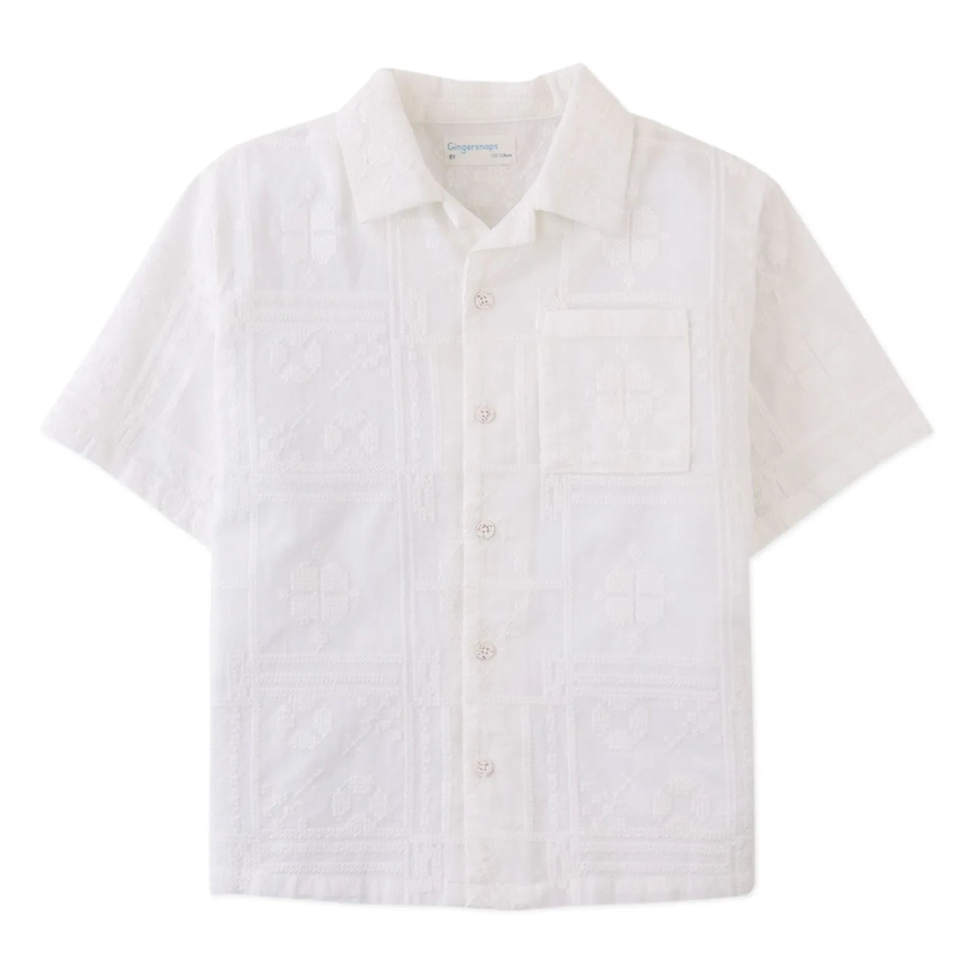 Gingersnaps - Camisa Timothy bordada | Blanco
