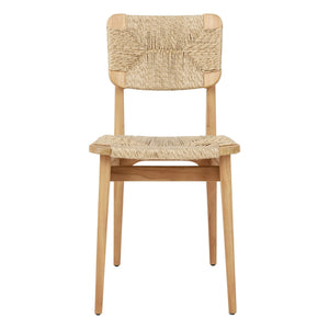 Gubi - Silla de exterior Marcel Gascoin con asiento de cuerda