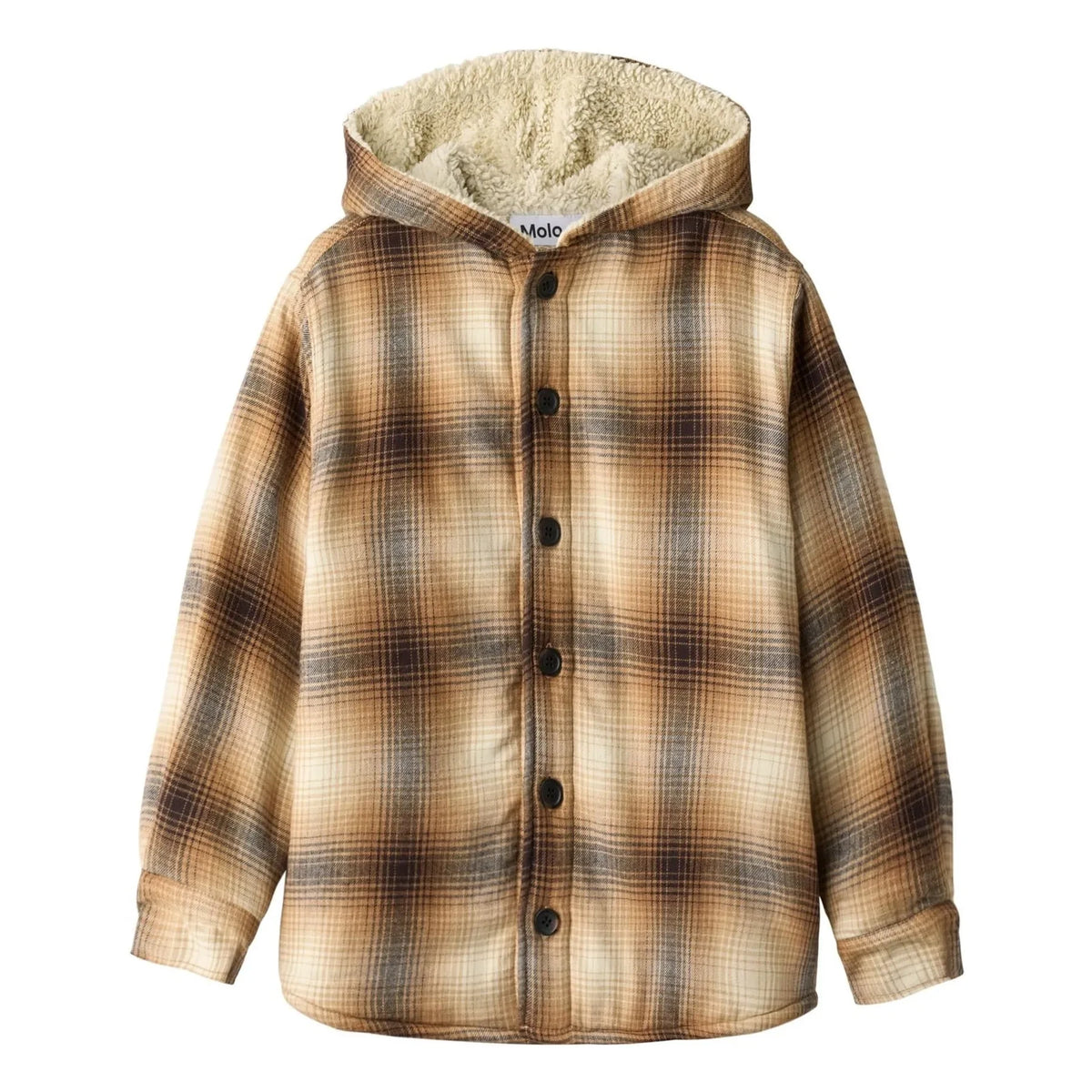 Chaqueta acolchada a cuadros Molo - Hamelo | Marrón
