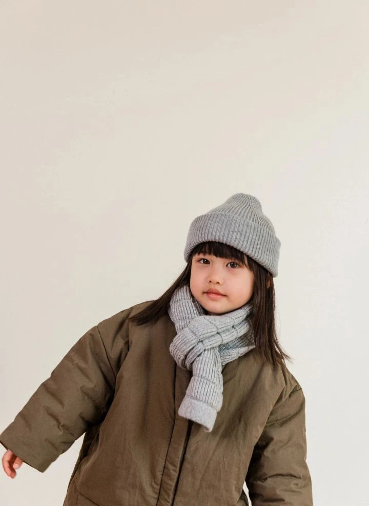 Hvid - Fonzie Gorro de lana merino | Gris