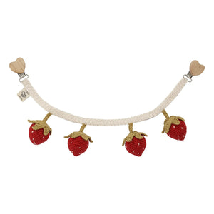 Patti Oslo - Cadena para cochecito con fresas | Rojo