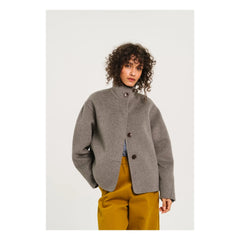 Sacrécoeur - Chaqueta de lana de doble cara Estele | Gris