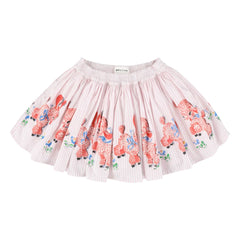 Morley - Falda Whizz a Rayas | Rosa Claro
