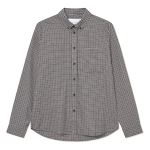 Les Deux - Camisa de franela a cuadros Konrad | Blanco roto