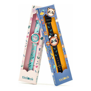 Djeco - TICLOCK - Reloj Panda | Negro