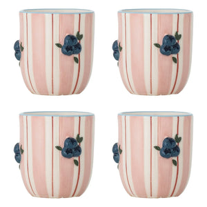 Bloomingville - Vasos Carry - Set de 4 | Rosa