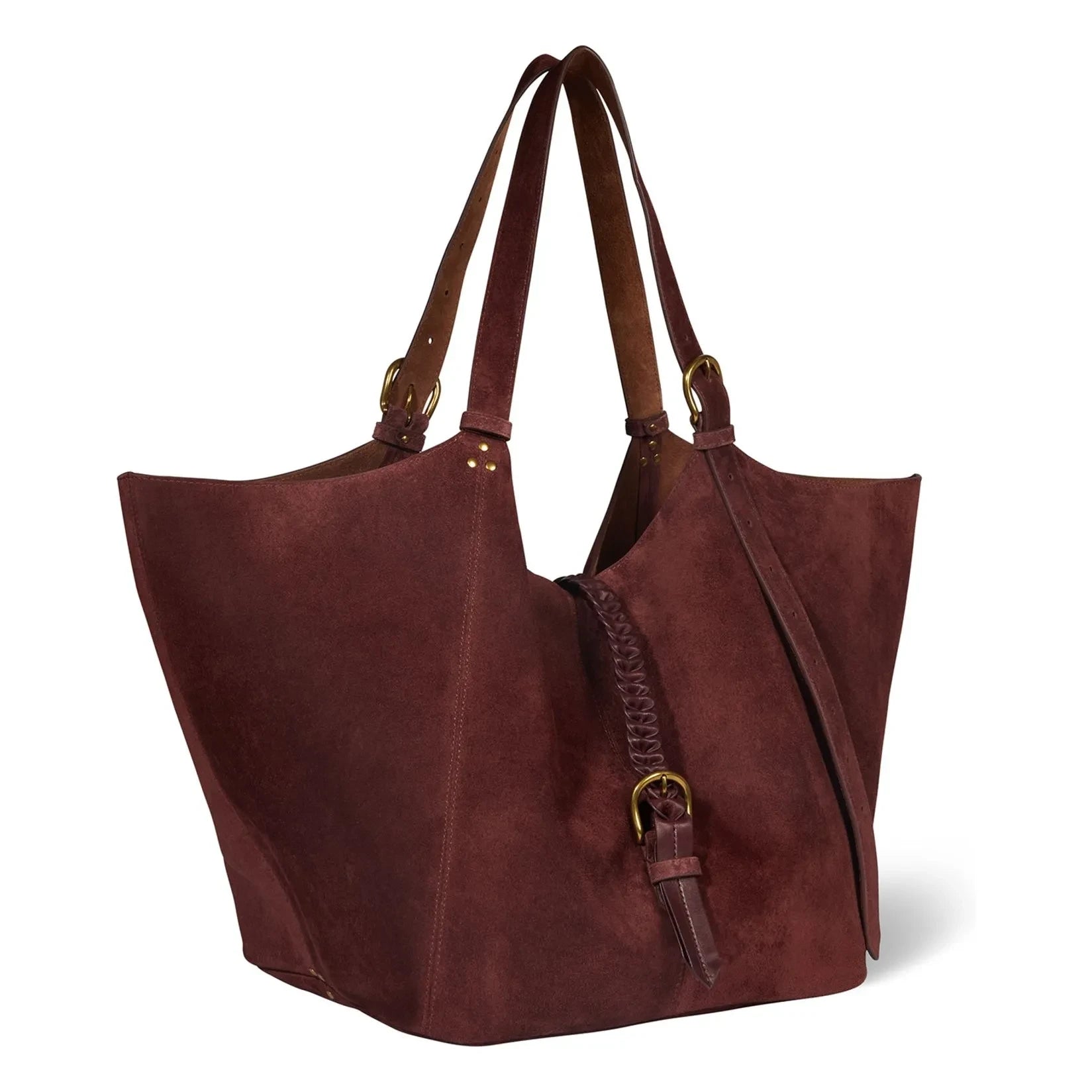 Jérôme Dreyfuss - Bolso Joseph M de terciopelo | Rojo oscuro