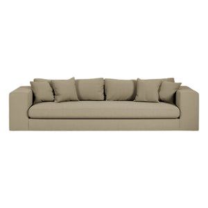 Panac Edition - Sofá 3 plazas Bellechasse, algodón y lino - 245 cm | Lino