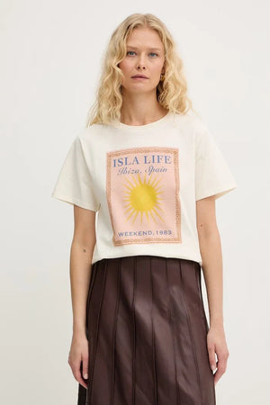 Camiseta de algodón Weekend Max Mara PANTERA