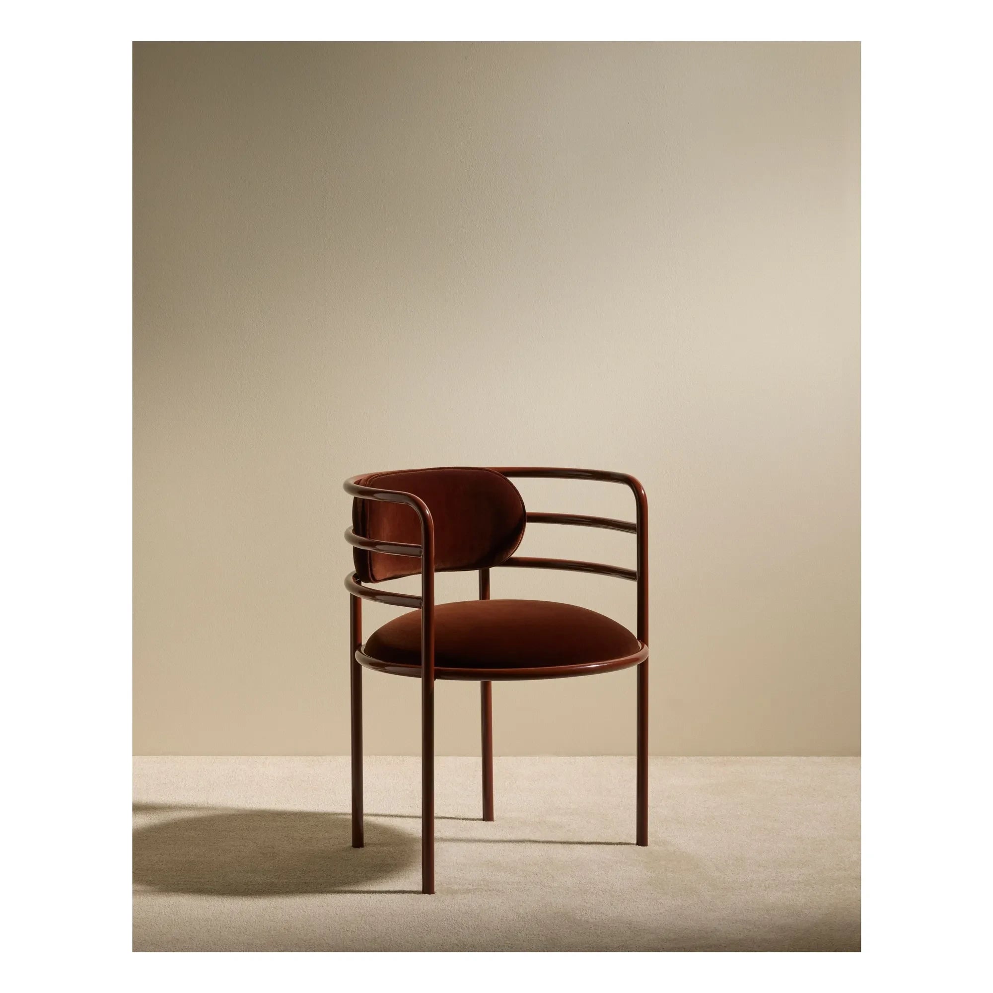 Maison Sarah Lavoine - Silla de terciopelo Ay | Chocolate