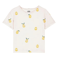 Studio Bohème - Camiseta esencial Limones Algodón orgánico Esponja | Crudo