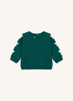 Petit Bateau - Baby Stars Sweat | Verde