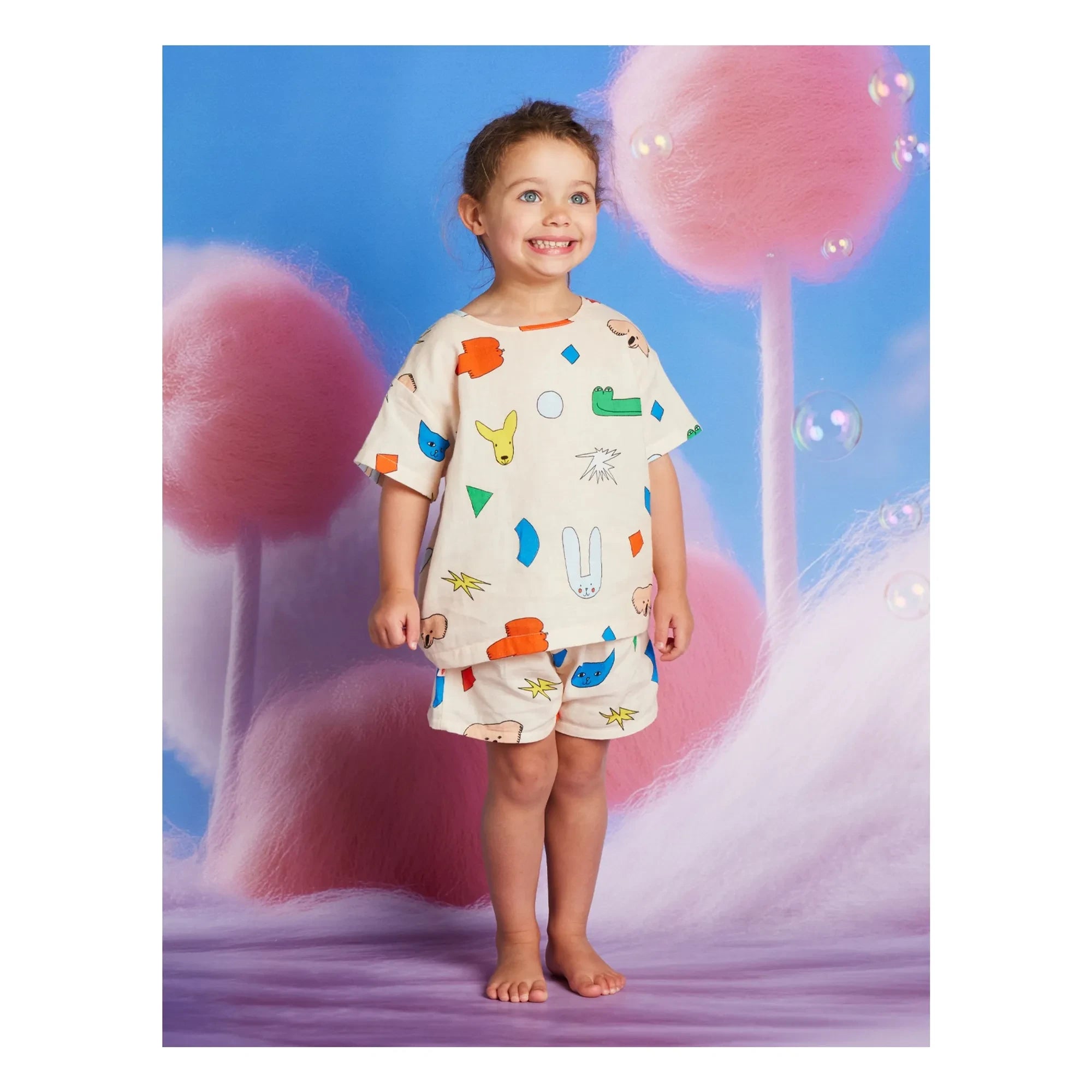 Halcyon Nights - Pantalones cortos de animales | Crudo