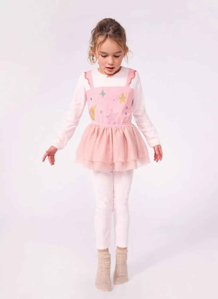 Petit Bateau - Pijama de bailarina con tutú | Rosa