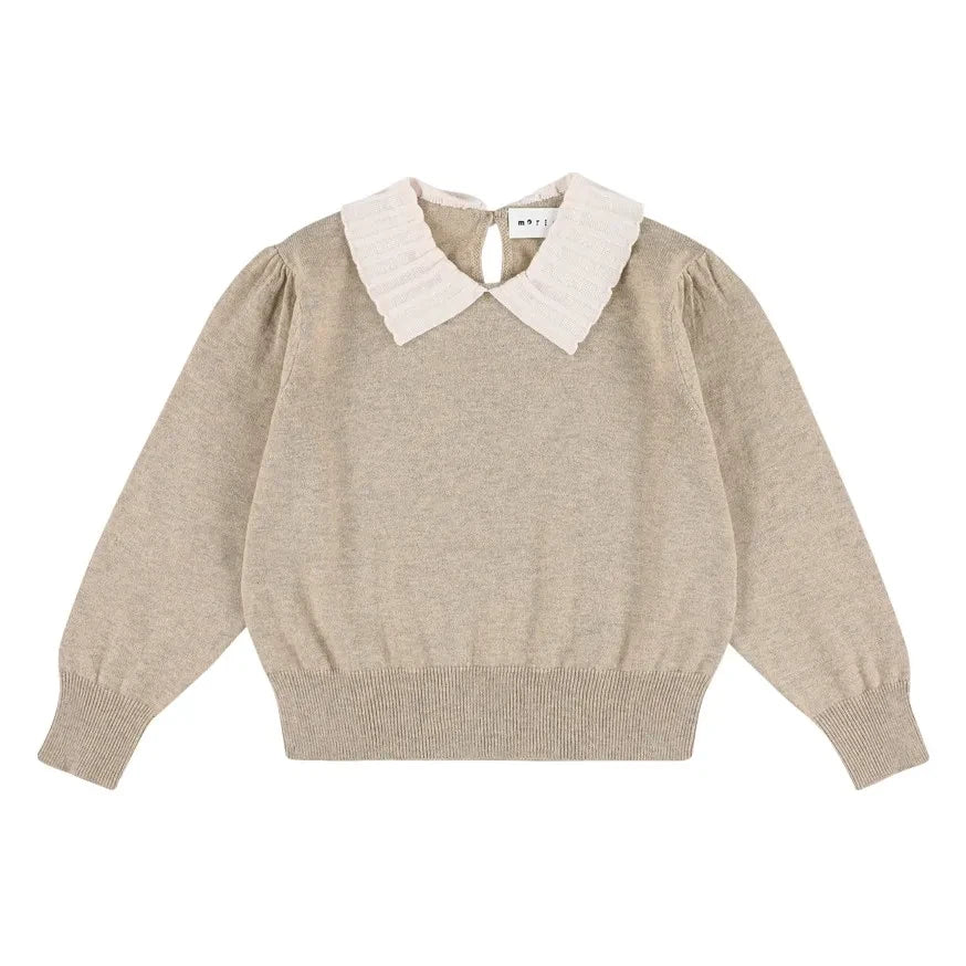 Morley - Zamora Jersey con Cuello de Lana | Beige