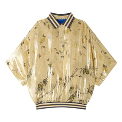Mes Demoiselles - Blusa de seda metálica Jaca | Oro