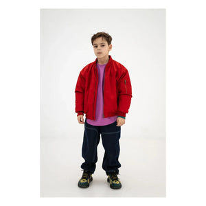 Repose AMS - Chaqueta Bomber de Fibra Reciclada | Rojo