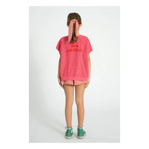 Piupiuchick - Sudadera sin mangas de rizo de algodón orgánico Cherry | Fucsia