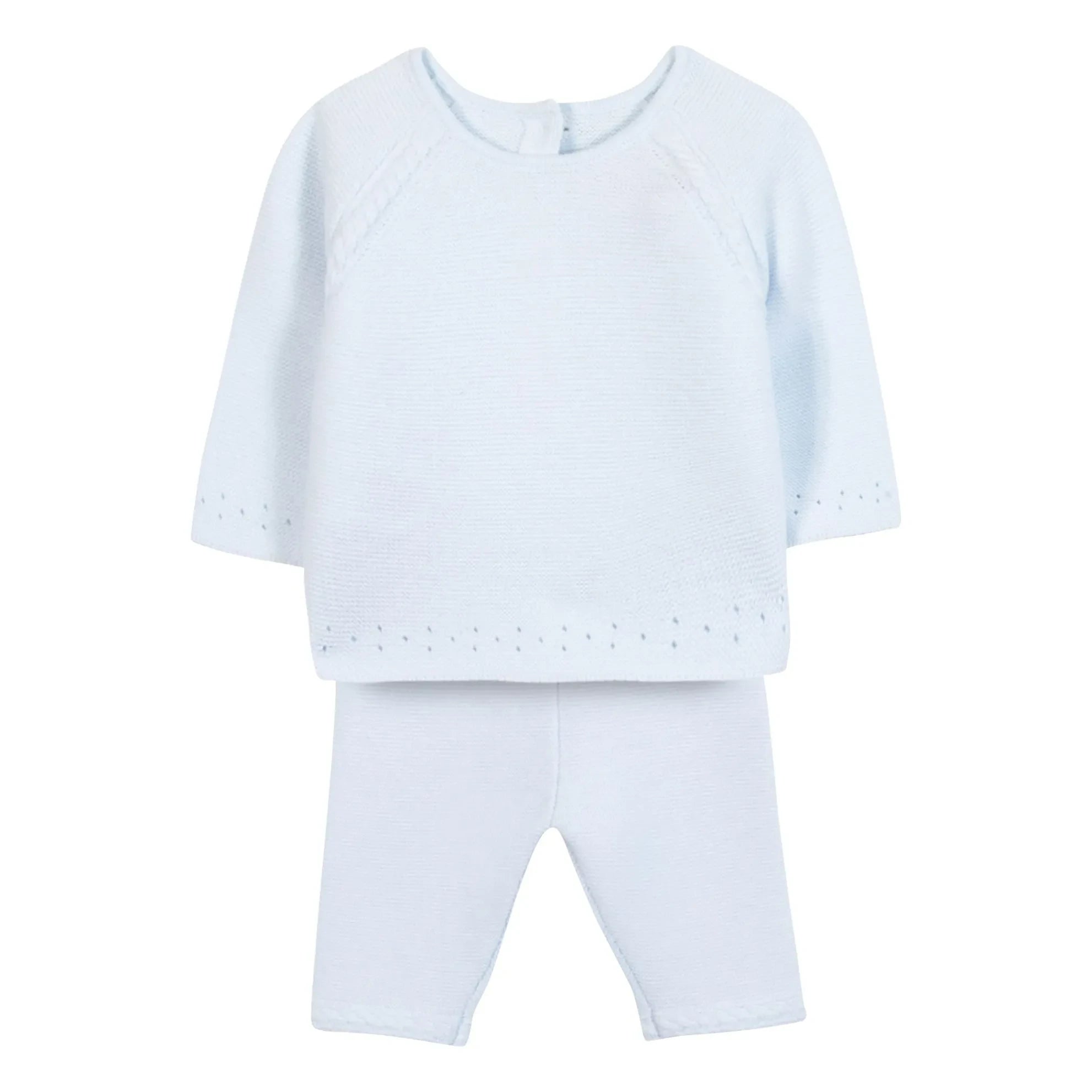 Tartine et Chocolat - Conjunto de Jersey de Punto y Leggings Azul Claro