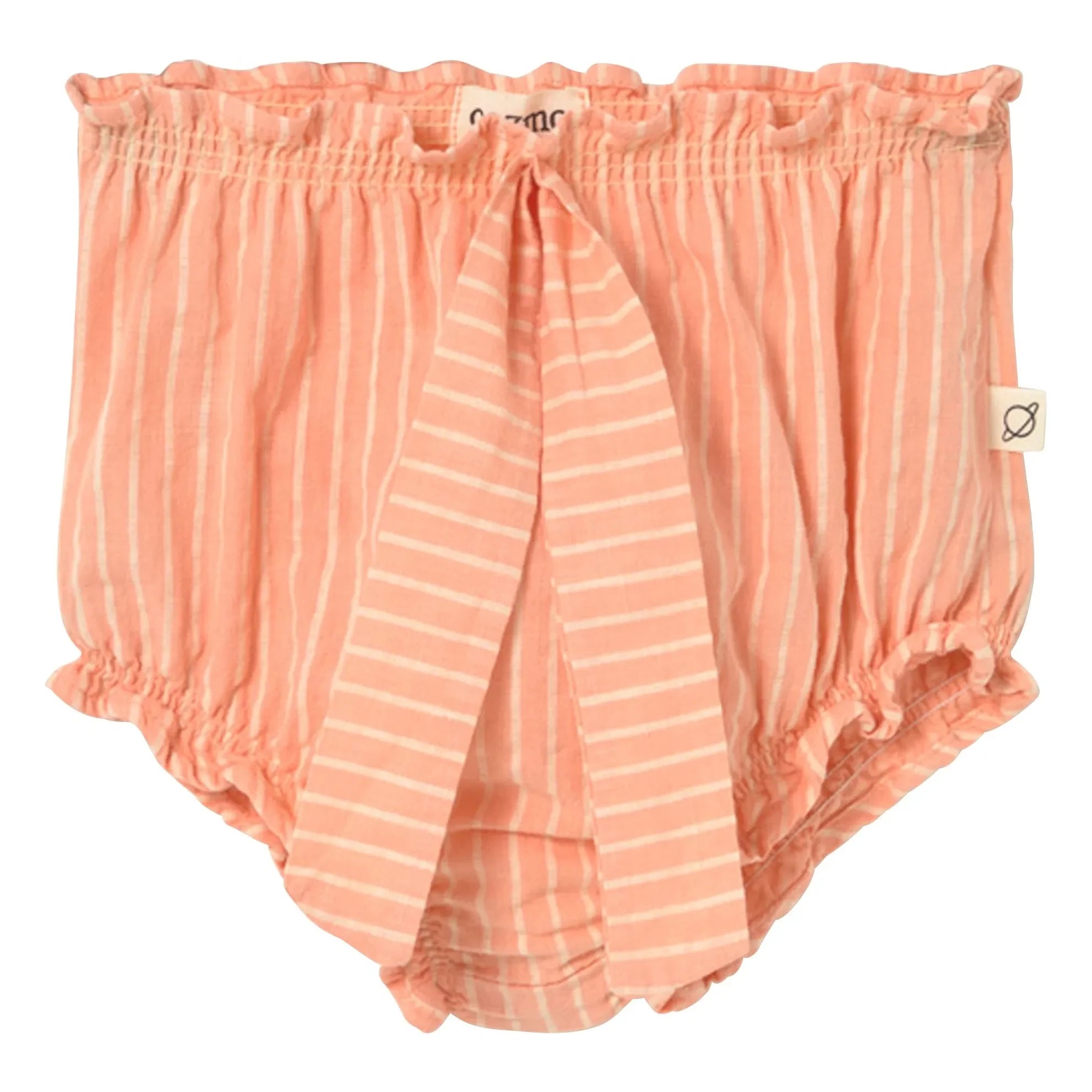 Cozmo - Alize Pantalón Corto a Rayas con Bragas | Coral