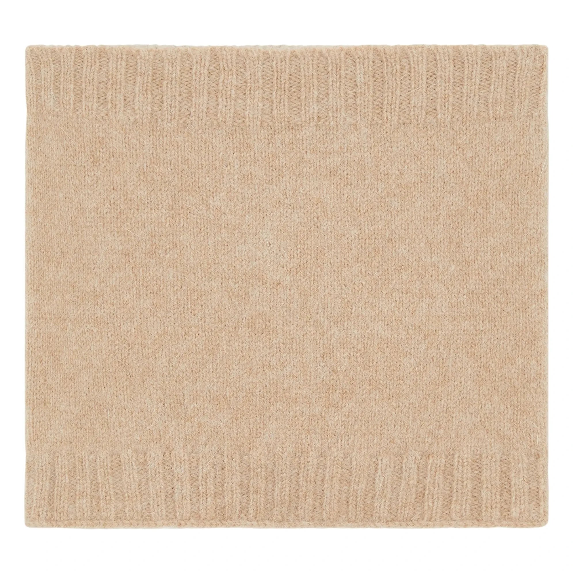SMALLABLE BASICS - Cuello de lana 100% merino jaspeado beige