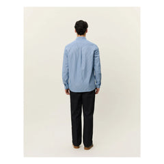 Les Deux - Camisa de popelín de rayas Kent Algodón de rayas Bio | Azul
