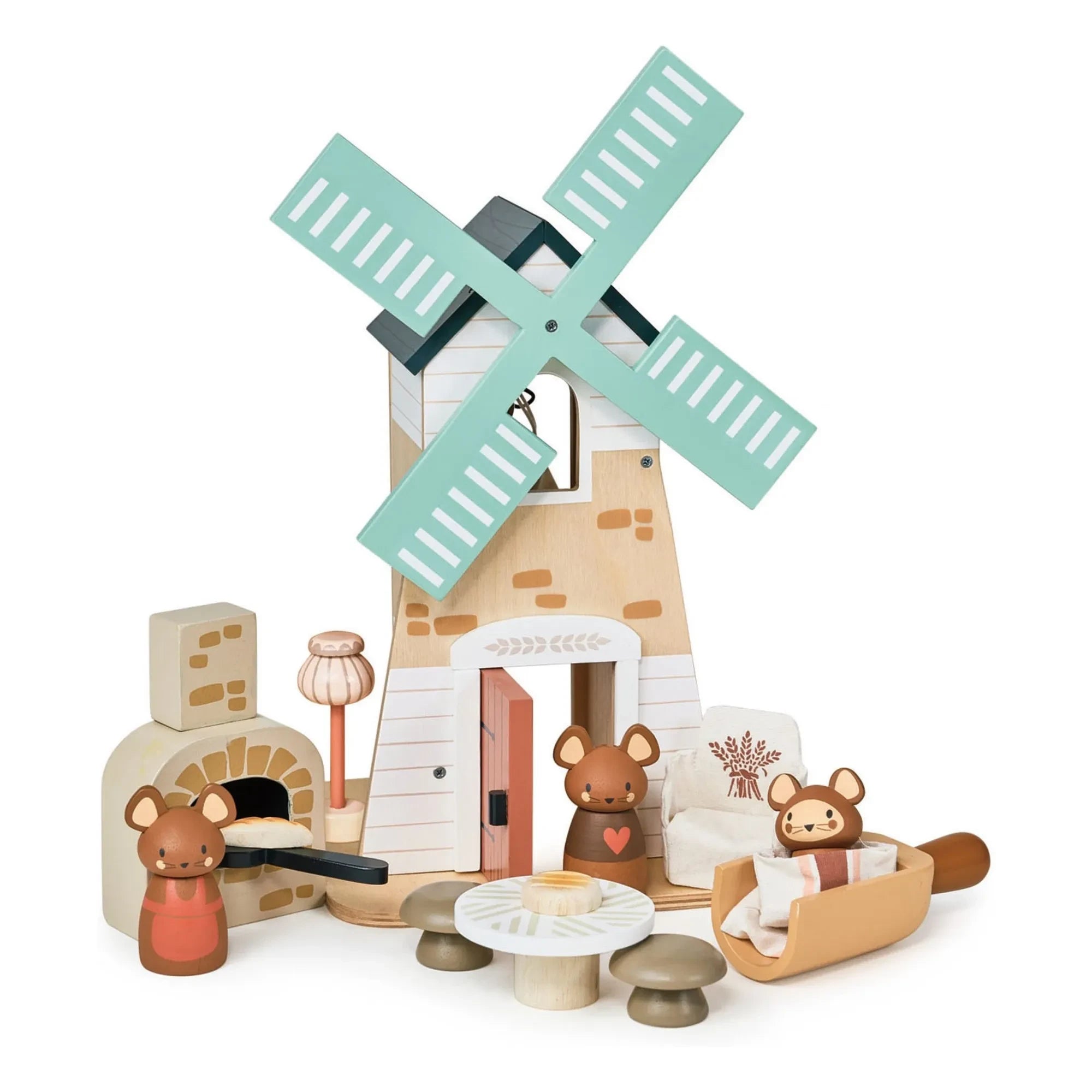 Tender Leaf Toys - Molino de viento de madera Penny