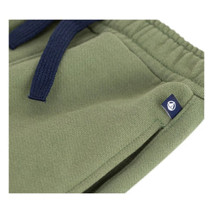Petit Bateau - Jogger de felpa liso | Caqui