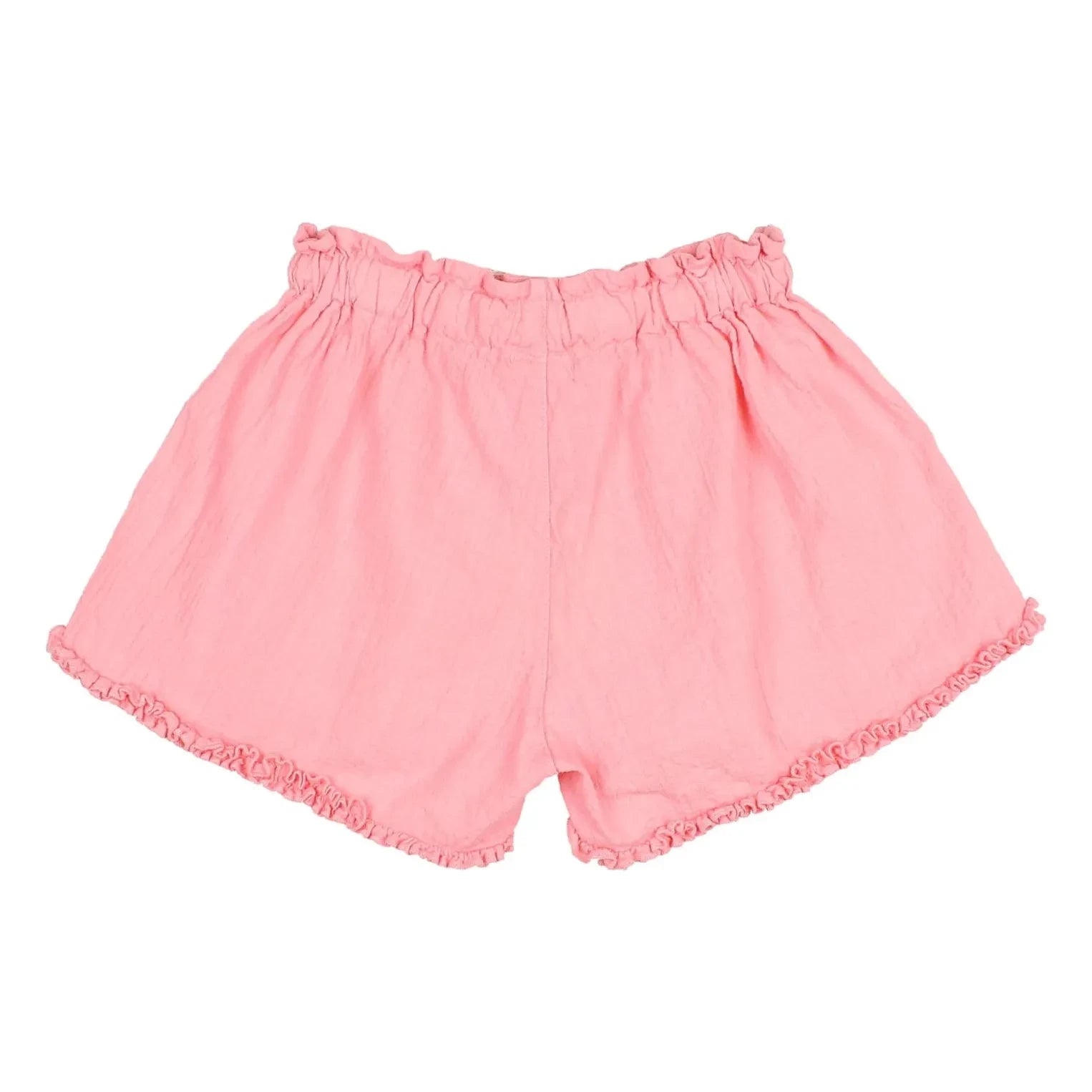Búho - Pantalones cortos con volantes de algodón orgánico | Rosa