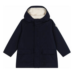 Petit Bateau - Parka larga recta | Azul Marino