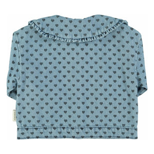 Piupiuchick - Cazadora vaquera con cuello de corazón Claudine | Azul claro