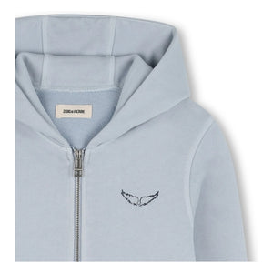 Zadig & Voltaire - Sudadera con cremallera Make More Art | Azul claro