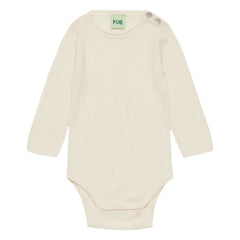 FUB - Merinos Yünü Fitilli Body | Ekru