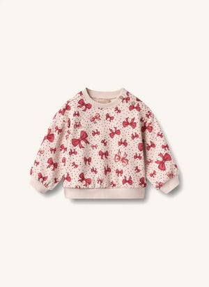 Wheat - Sudadera Lia con Nudo, Algodón Orgánico | Rosa azúcar