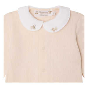 Bonpoint - Pijama Cayla Pointelle Algodón Orgánico | Rosa empolvado