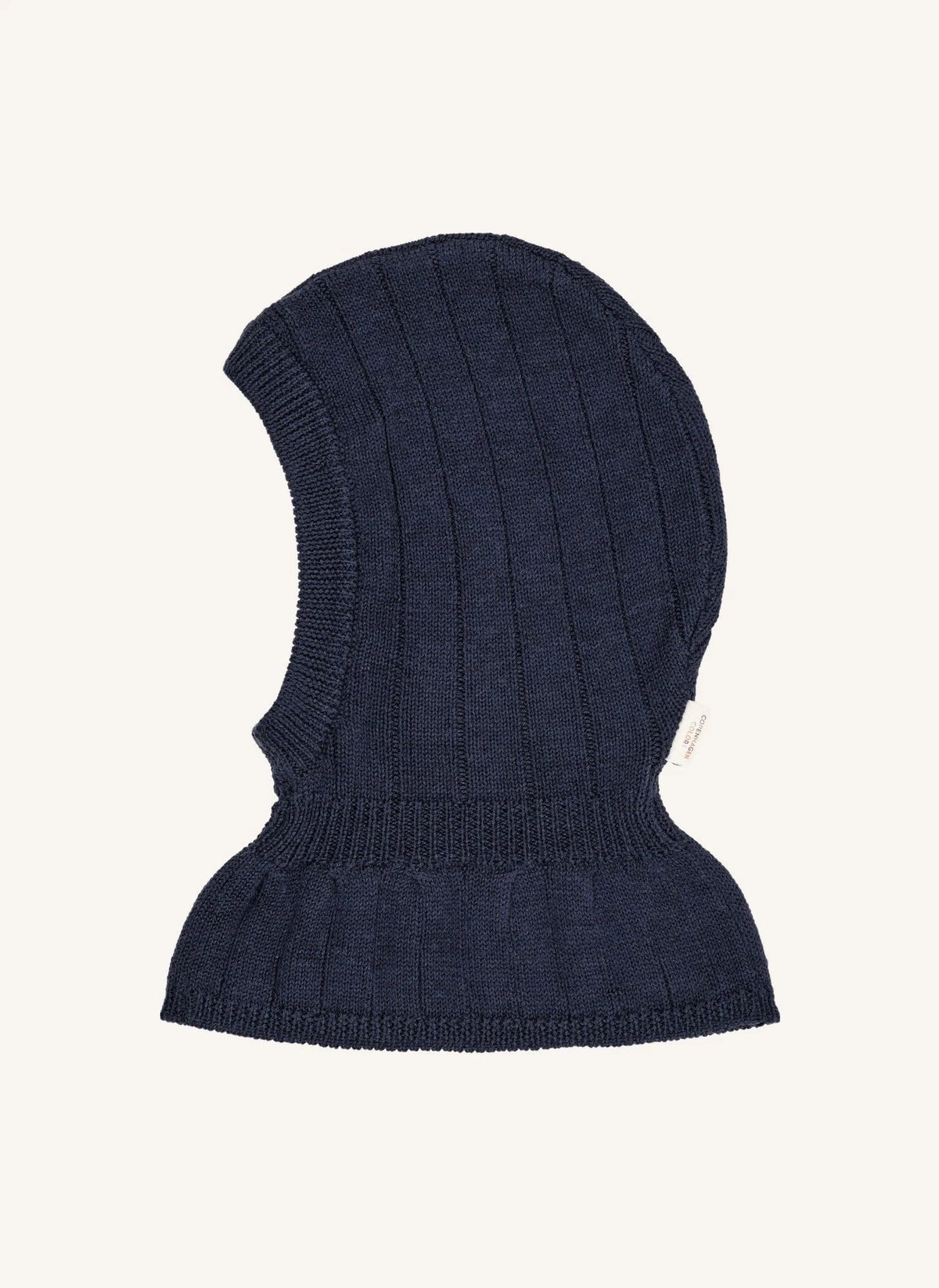Copenhagen Colors - Balaclava acanalada de lana Merino | Azul marino
