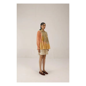 CORD - Judy Blusa de algodón y seda | Caqui