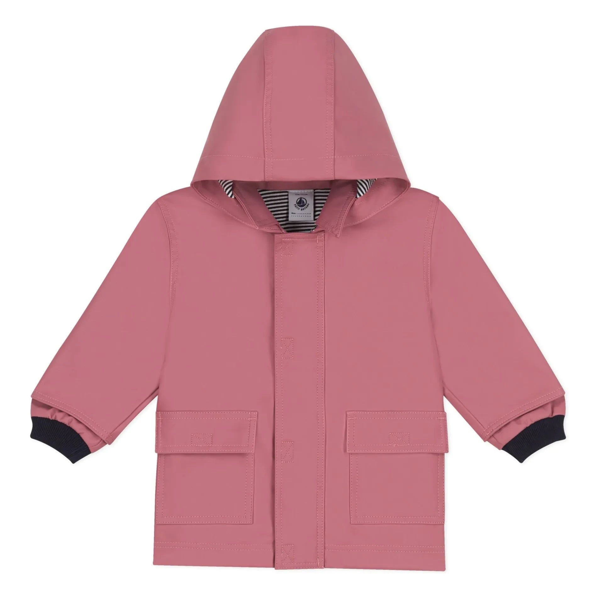 Petit Bateau - Chubasquero icónico de bebé | Rosa
