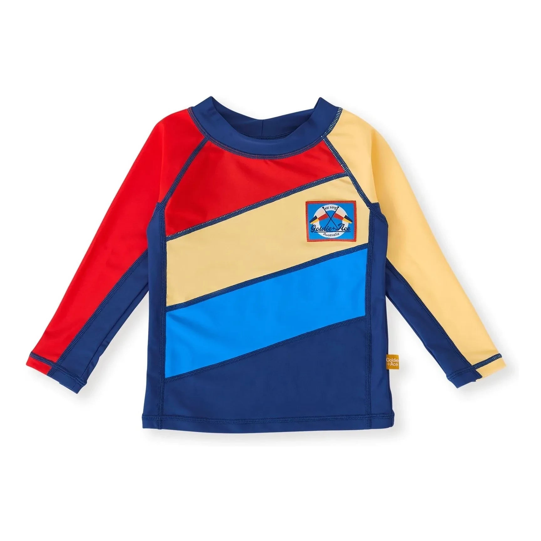 Goldie + Ace - Camiseta de natación marinera anti-UV | Rojo