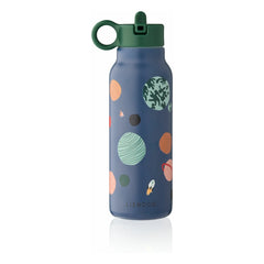 Liewood - Botella de agua de acero inoxidable Falk - 350 ml | Universe/Azul marino clásico