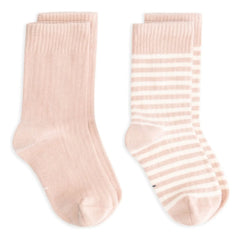 Gray Label - Set de 2 pares de calcetines de algodón orgánico | Rosa