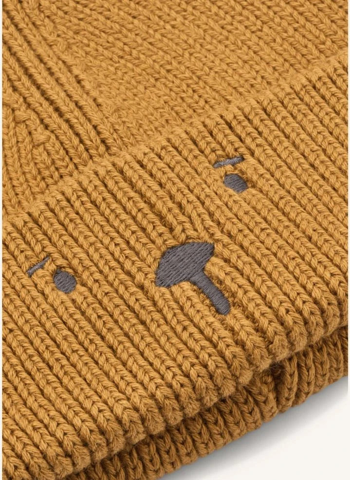 Liewood - Gina Bear gorro de perlas de algodón orgánico | Caramelo
