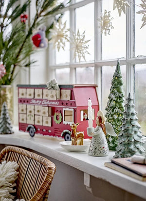 Bloomingville Mini - Calendario de Adviento Edward Iluminado | Rojo