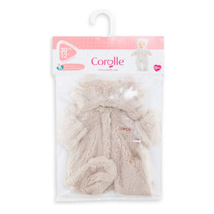 Corolle - Traje de piloto de oso de peluche para muñecas - 30 cm | Beige