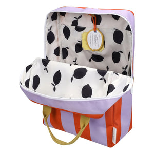 Sticky Lemon - Mochila grande a rayas | Rojo
