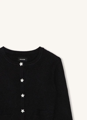 Zadig & Voltaire - Chaleco con estrella y botones | Negro
