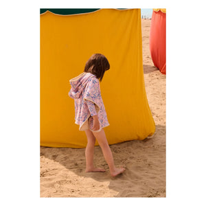 Louise Misha - Poncho de baño de algodón orgánico Mael | Rosa Pálido