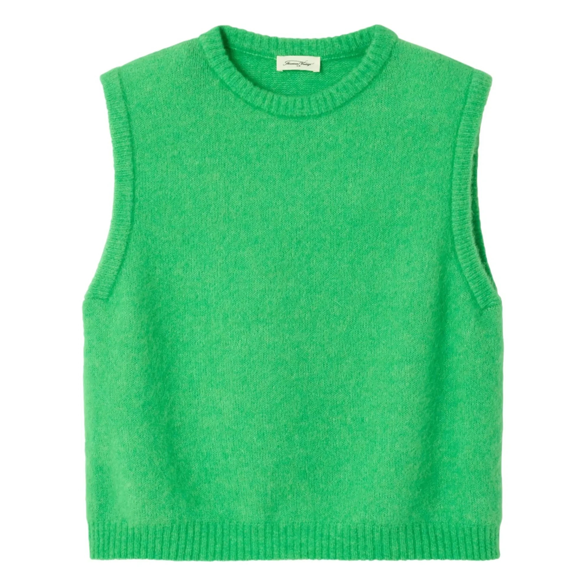 American Vintage - Vitow Jersey de Lana sin Mangas | Verde