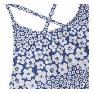 Fabula - Traje de baño de 2 piezas con volantes florales | Azul