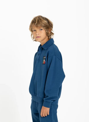 Hundred Pieces - Phoenix Mountain Sudadera de Algodón Orgánico | Gris azul